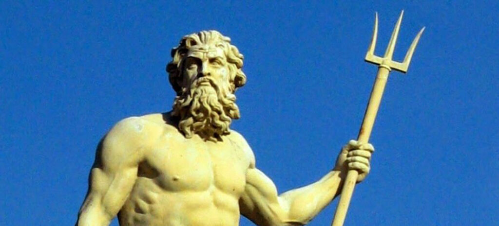 Statuia lui Poseidon.